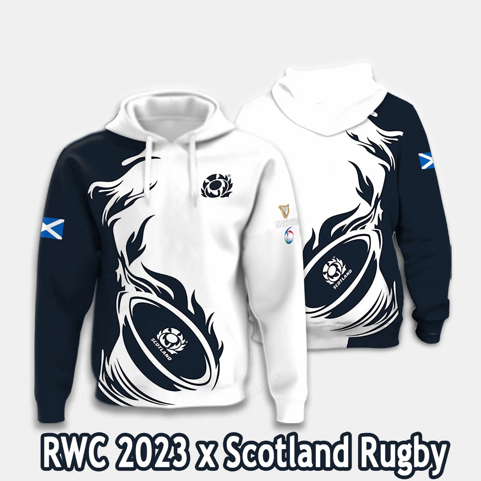 Scotland Rugby Team Six Nations Championship 2024 HDSC3 Hoodie