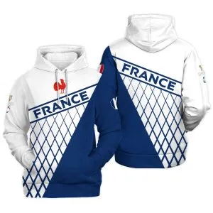 Équipe de France de Rugby à XV – Tournoi des Six Nations 2026 – Vêtements de Luxe MFR3 Sweat à capuche