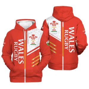 Wales Rugby Team – Six Nations Championship 2026 MWL2 Luxury Hoodie