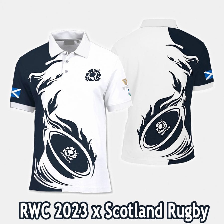 Scotland Rugby Team Six Nations Championship 2024 PLSC3 Luxury Polo