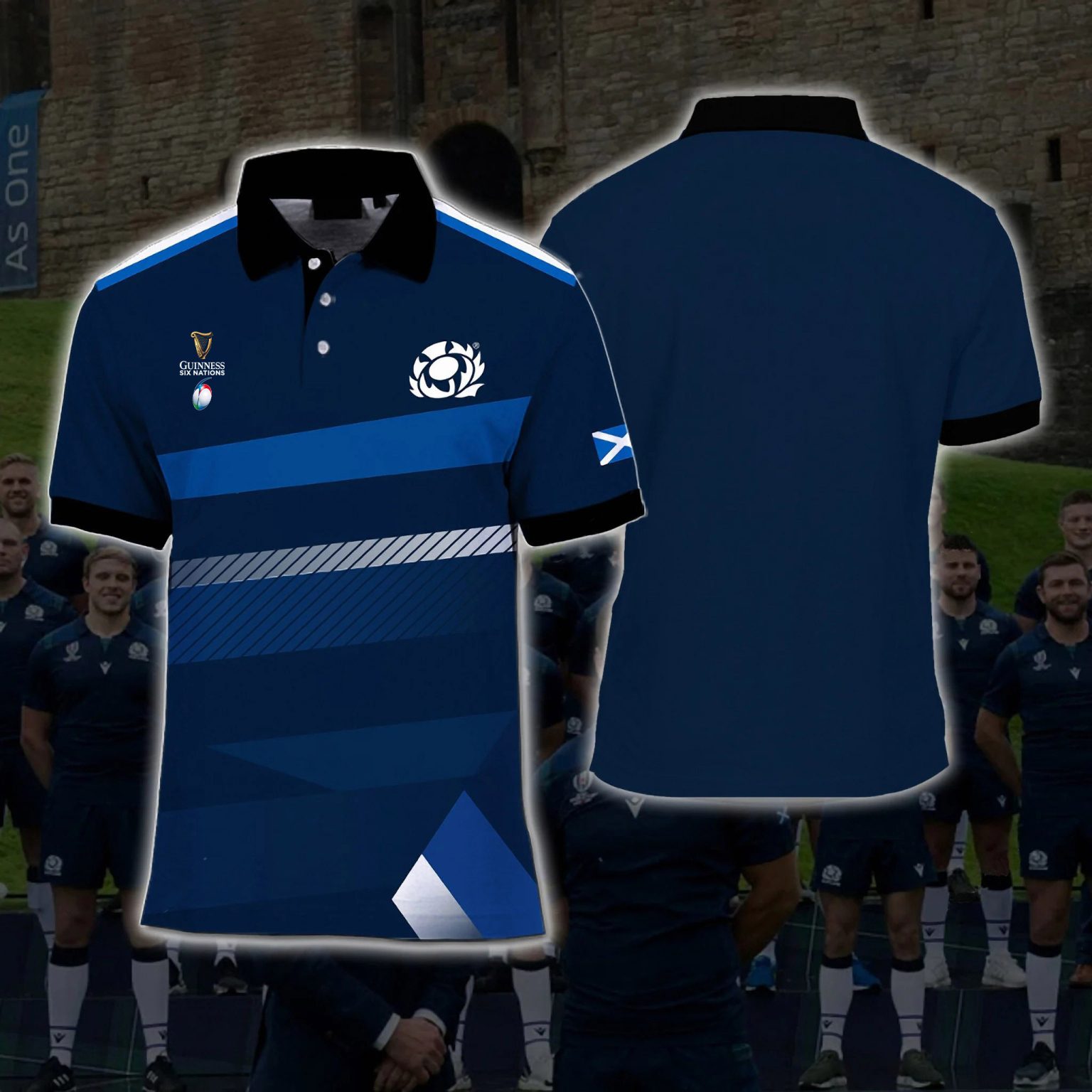 Scotland Rugby Team Six Nations Championship 2025 PLSC5 Luxury Polo