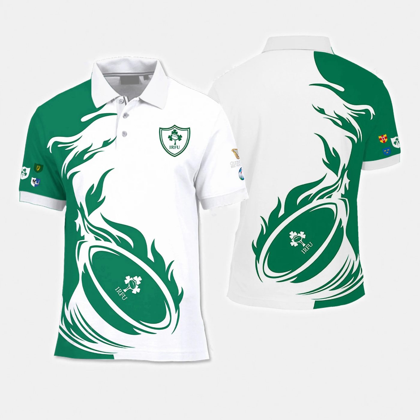 Ireland Rugby Team Six Nations Championship 2025 PLIE4 Luxury Polo