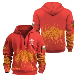 Wales Rugby Team – Six Nations Championship 2026 MWL50 Luxury Zip Hoodie