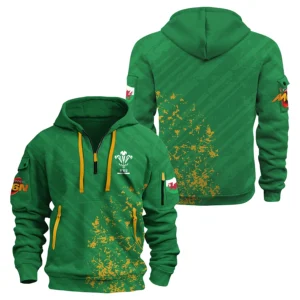Wales Rugby Team – Six Nations Championship 2026 MWL52 Luxury Zip Hoodie