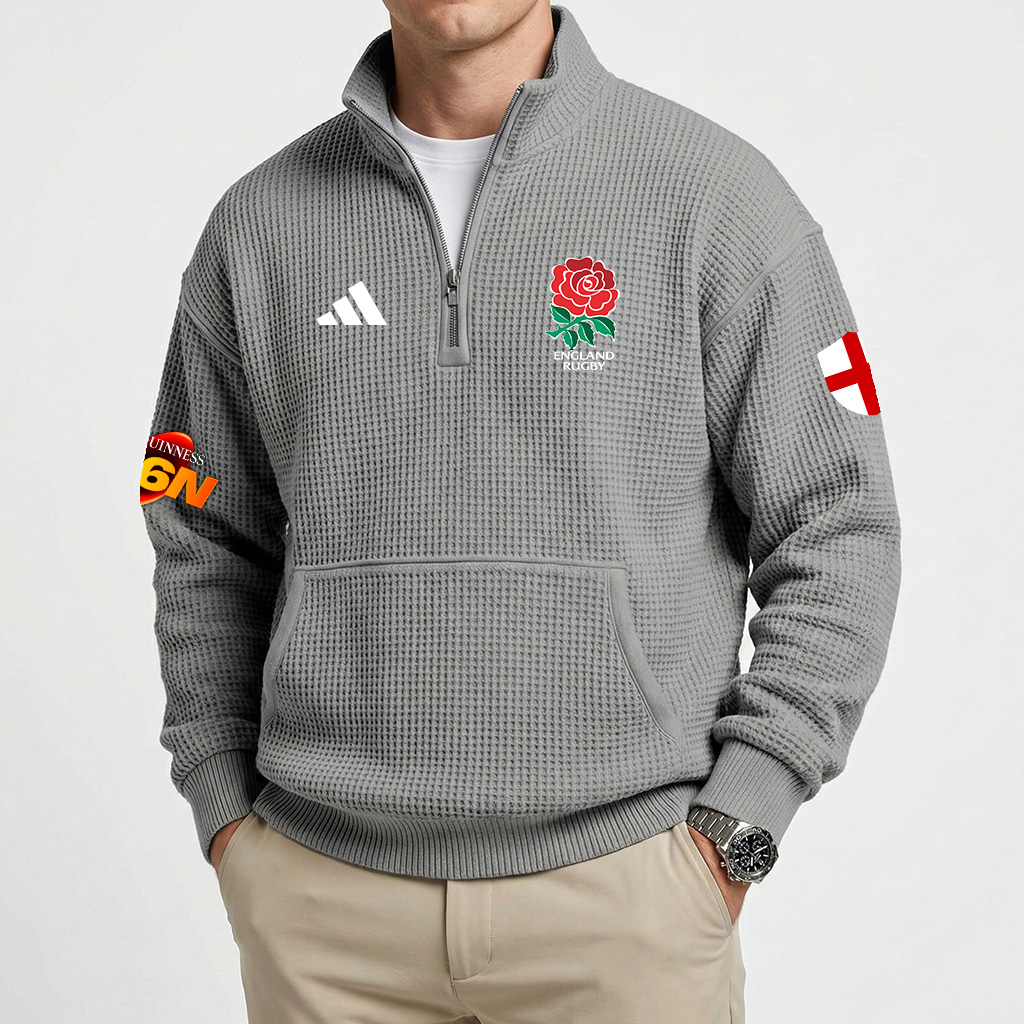 England Rugby Team – Six Nations Championship 2026 MUK101 Quarter- Zip - Image 2