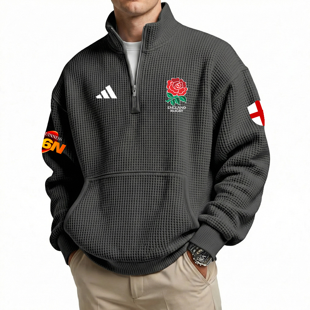 England Rugby Team – Six Nations Championship 2026 MUK101 Quarter- Zip - Image 3