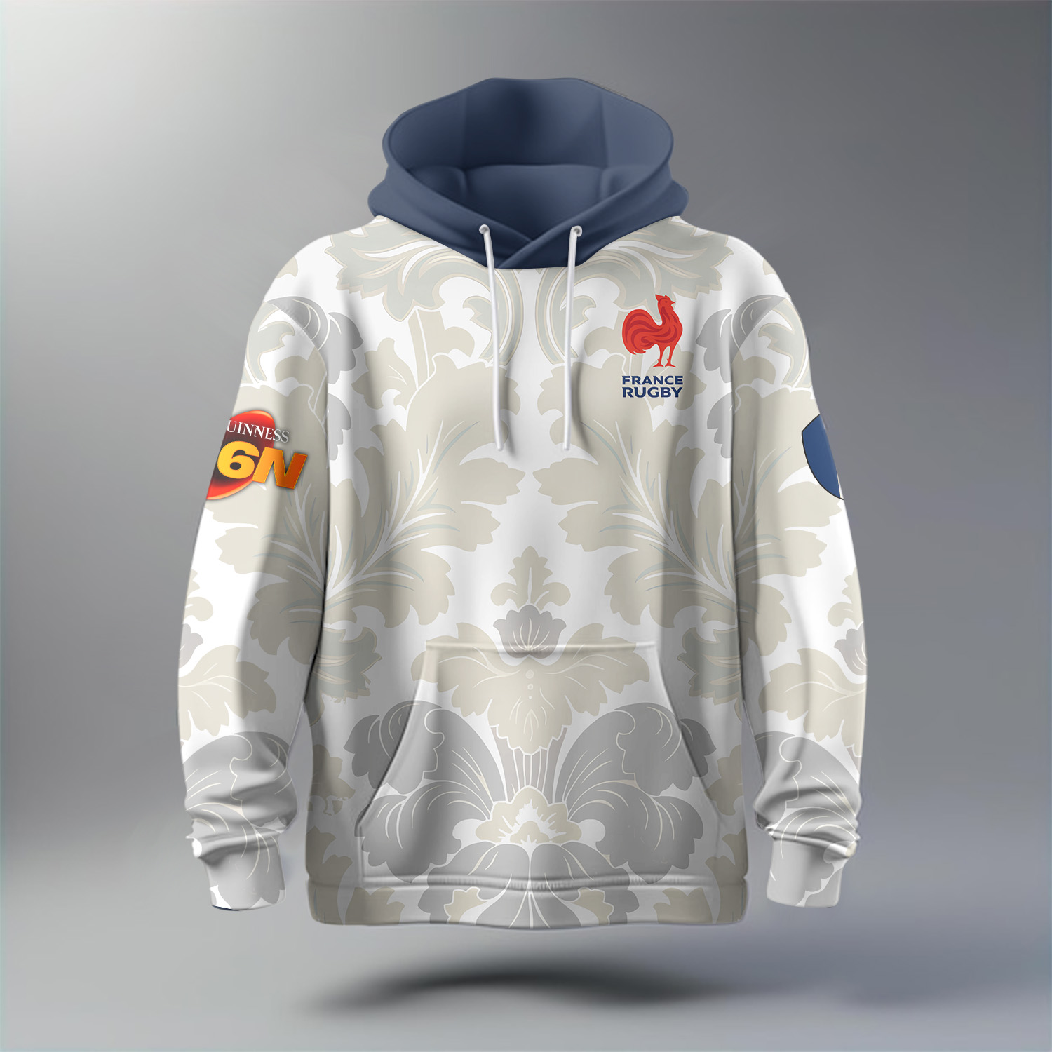 Équipe de France de Rugby à XV – Tournoi des Six Nations 2026 – Vêtements de Luxe MFR264 sweat à capuche – Image 3