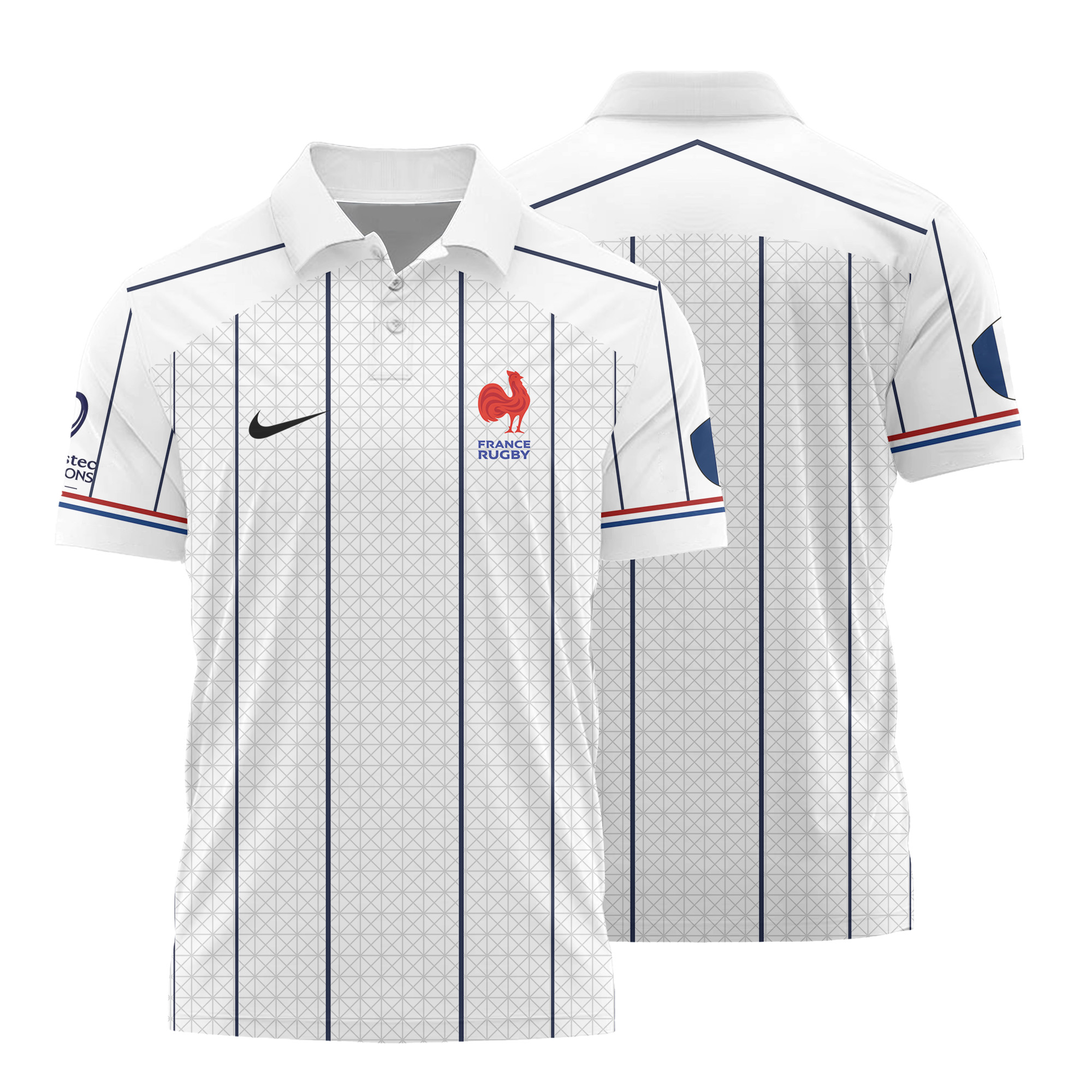 European Rugby Champions Cup -Équipe de France de Rugby à XV 2026 - Vêtements de Luxe MFR107 Nike Polo