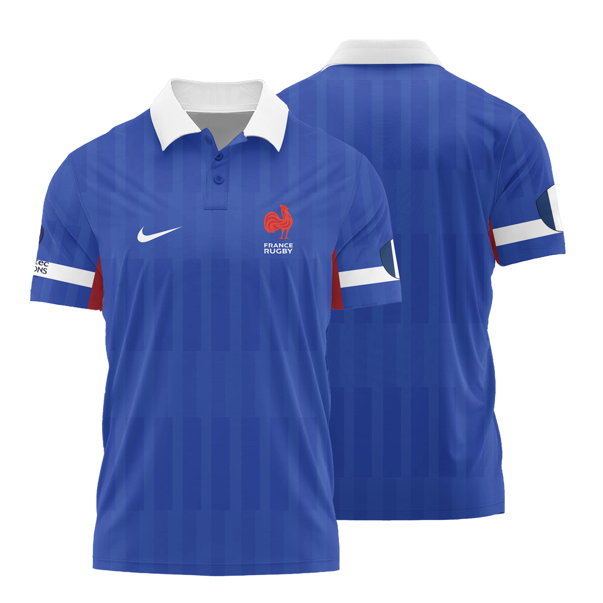 European Rugby Champions Cup -Équipe de France de Rugby à XV 2026 - Vêtements de Luxe MFR110 Nike Polo