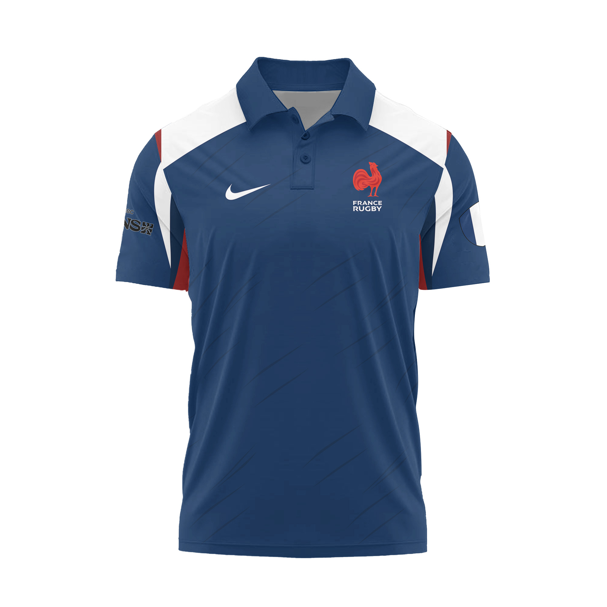 HSBC SVNS Bordeaux 2026 -Équipe de France de Rugby à XV 2026 - Vêtements de Luxe MFR101 Nike Polo – Image 2