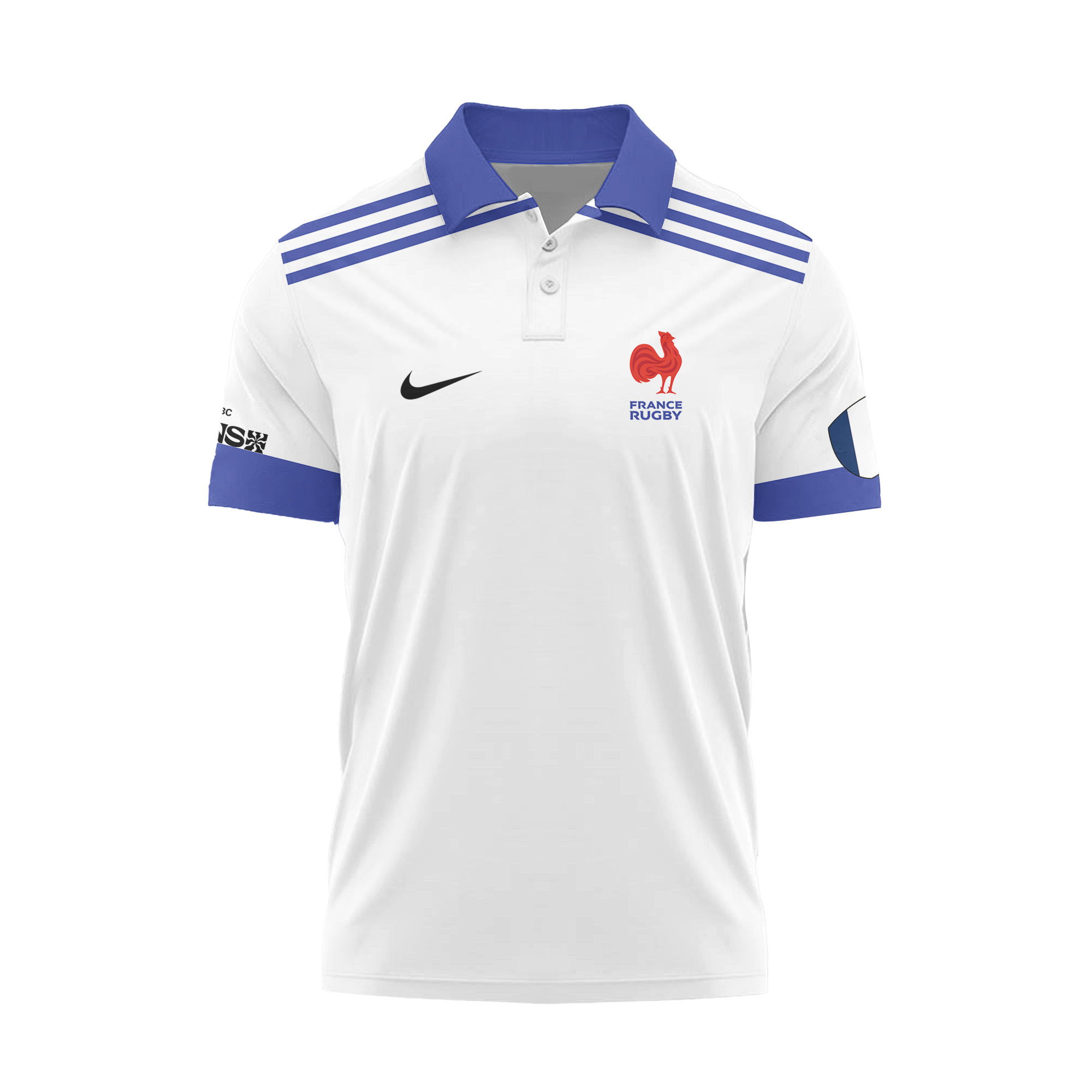 HSBC SVNS Bordeaux 2026 -Équipe de France de Rugby à XV 2026 - Vêtements de Luxe MFR102 Nike Polo – Image 3