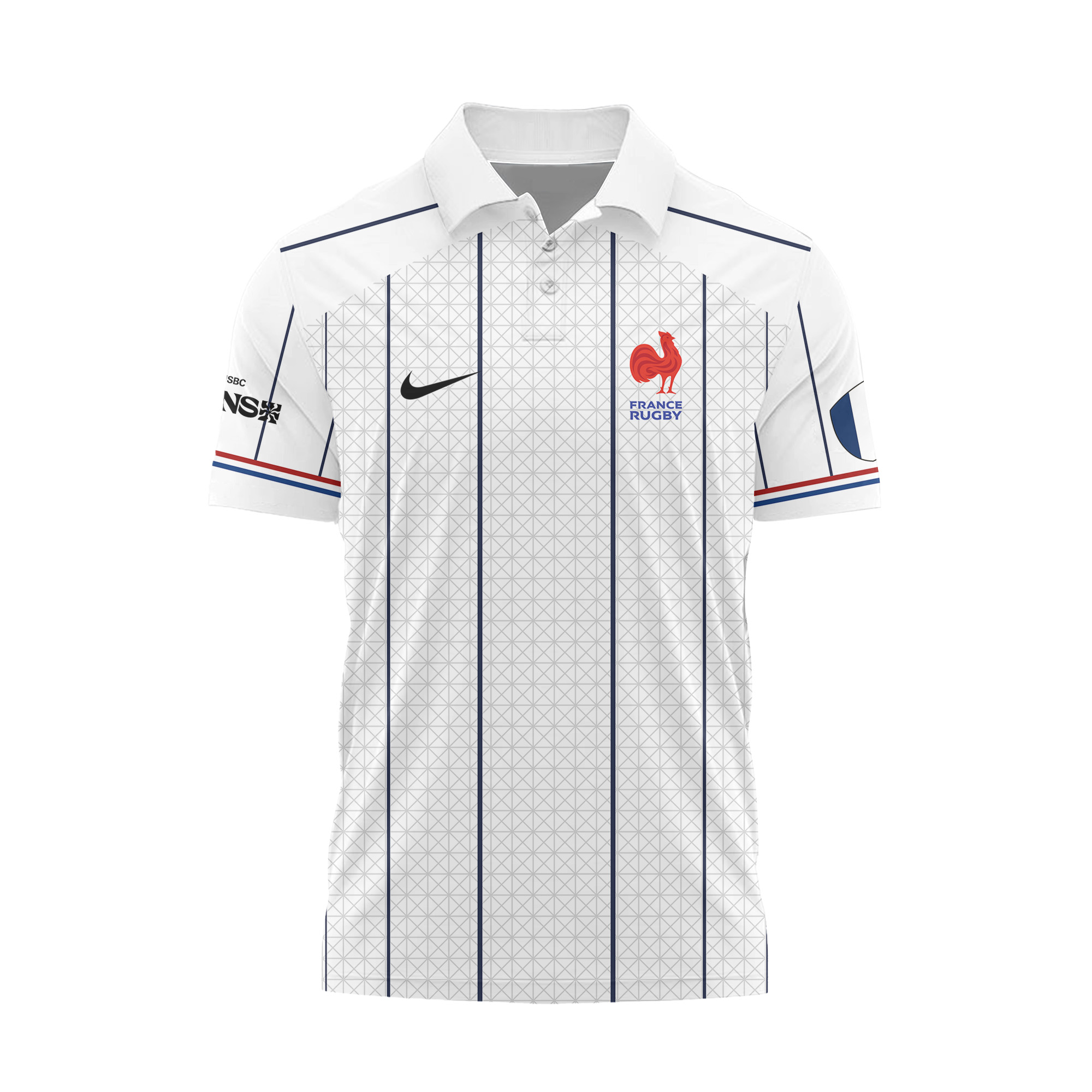 HSBC SVNS Bordeaux 2026 -Équipe de France de Rugby à XV 2026 - Vêtements de Luxe MFR107 Nike Polo – Image 2