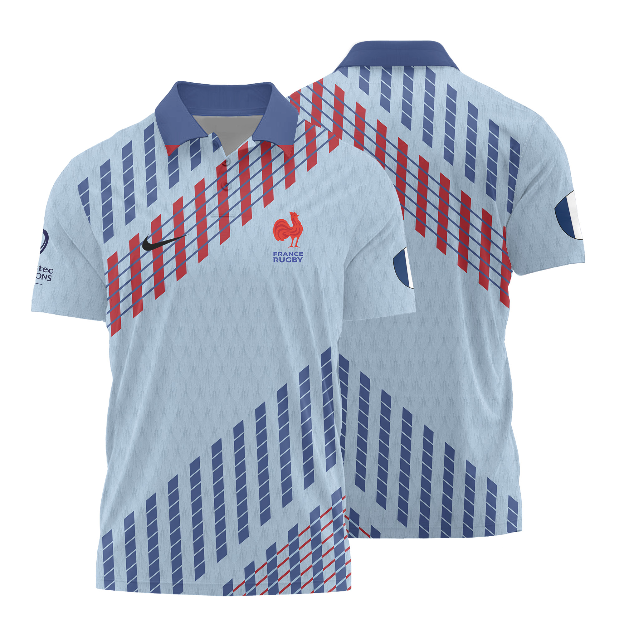 European Rugby Champions Cup -Équipe de France de Rugby à XV 2026 - Vêtements de Luxe MFR103 Nike Polo
