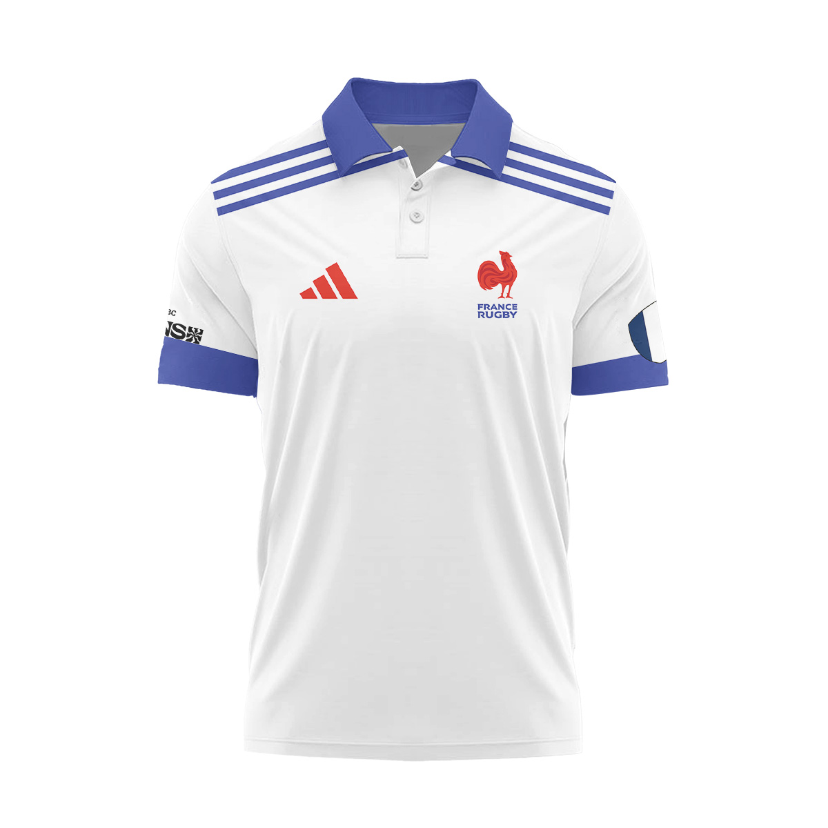 HSBC SVNS Bordeaux 2026 -Équipe de France de Rugby à XV 2026 - Vêtements de Luxe MFR102 Adidas Polo – Image 2