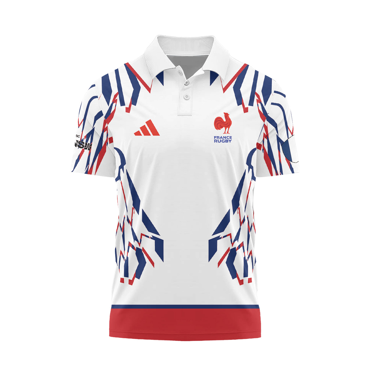HSBC SVNS Bordeaux 2026 -Équipe de France de Rugby à XV 2026 - Vêtements de Luxe MFR105 Adidas Polo – Image 3