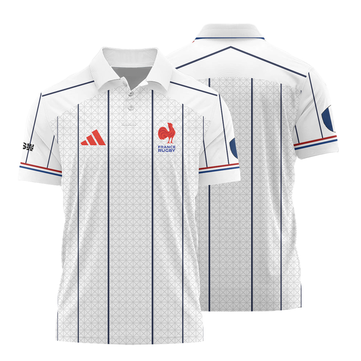 HSBC SVNS Bordeaux 2026 -Équipe de France de Rugby à XV 2026 - Vêtements de Luxe MFR107 Adidas Polo