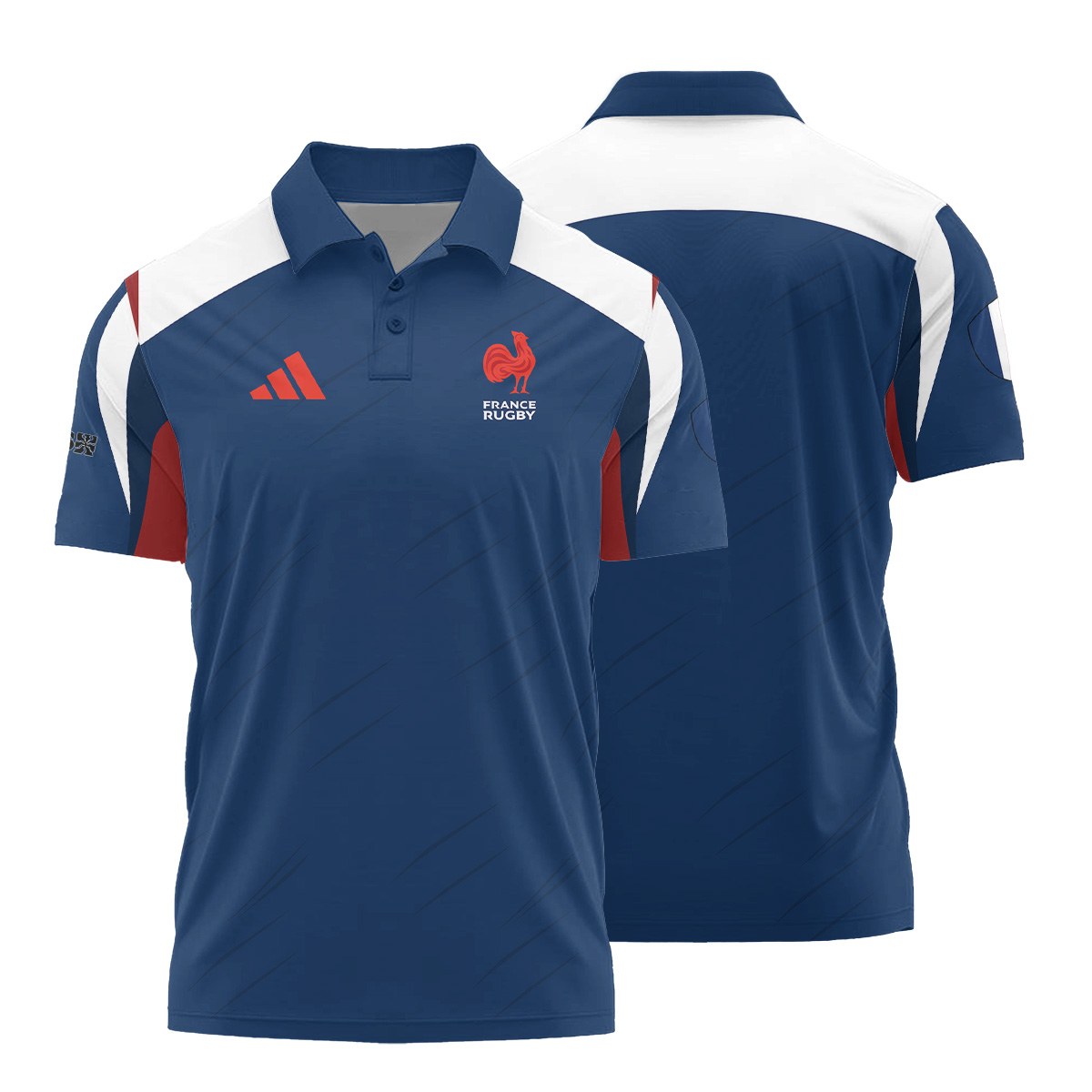 HSBC SVNS Bordeaux 2026 -Équipe de France de Rugby à XV 2026 - Vêtements de Luxe MFR101 Adidas Polo