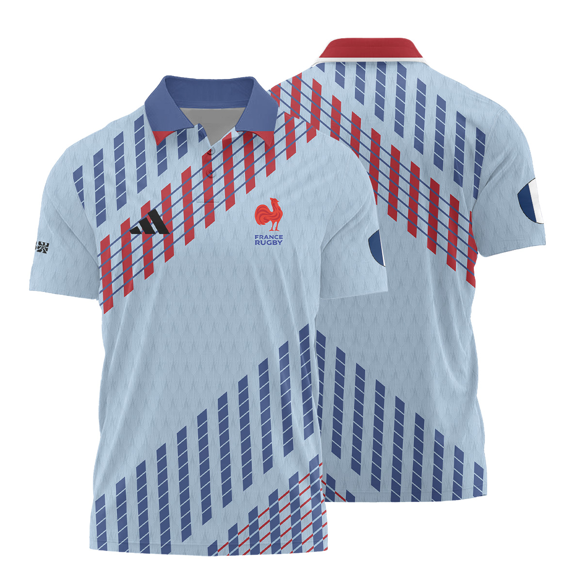 HSBC SVNS Bordeaux 2026 -Équipe de France de Rugby à XV 2026 - Vêtements de Luxe MFR103 Adidas Polo