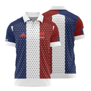HSBC SVNS Bordeaux 2026 -Équipe de France de Rugby à XV 2026 - Vêtements de Luxe MFR108 Adidas Polo