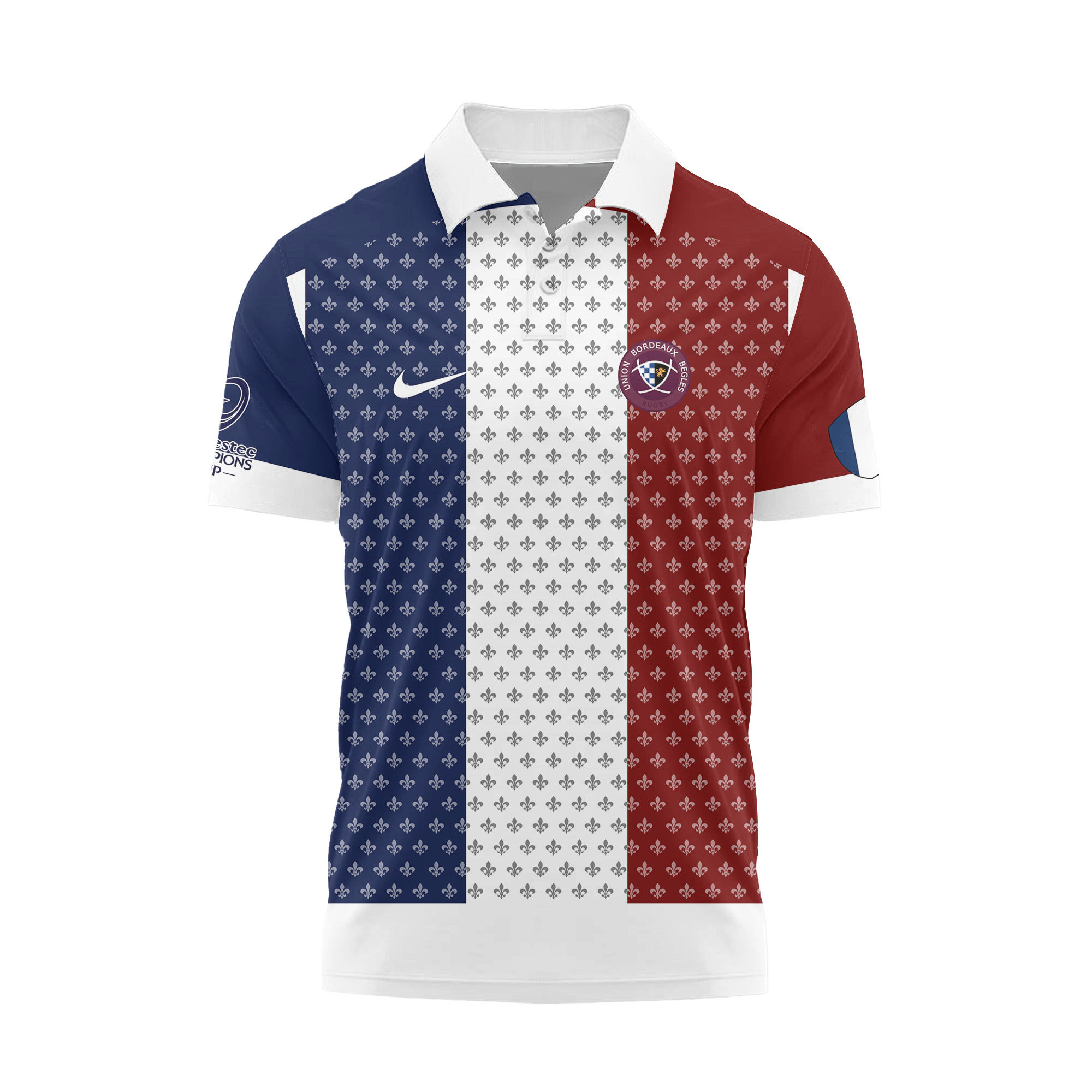 Union Bordeaux Bègles European Rugby Champions Cup 2026 Nike Polo – MFR108 – Image 3
