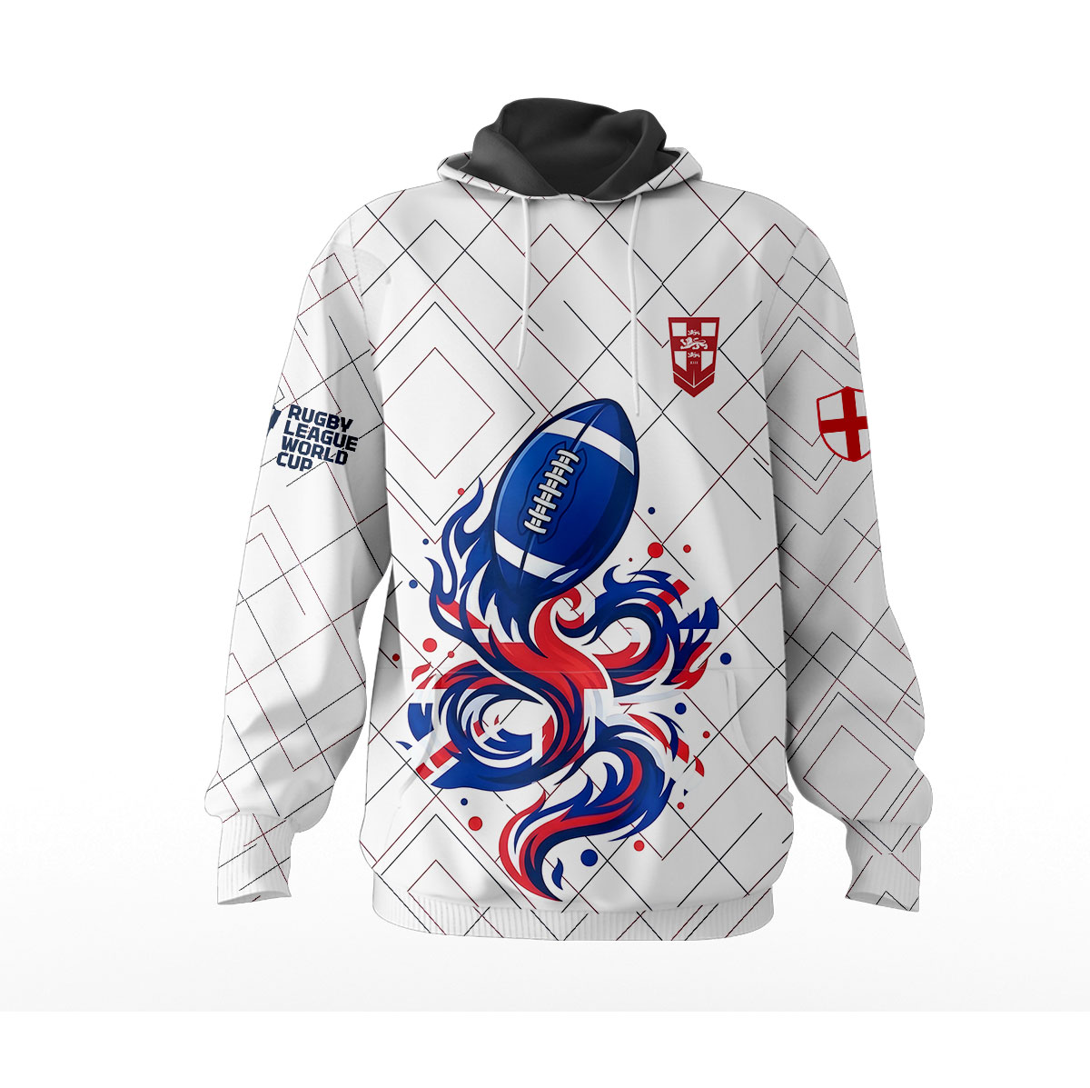 England Rugby League – 2026 World Cup Hoodie MUK112 - Image 2