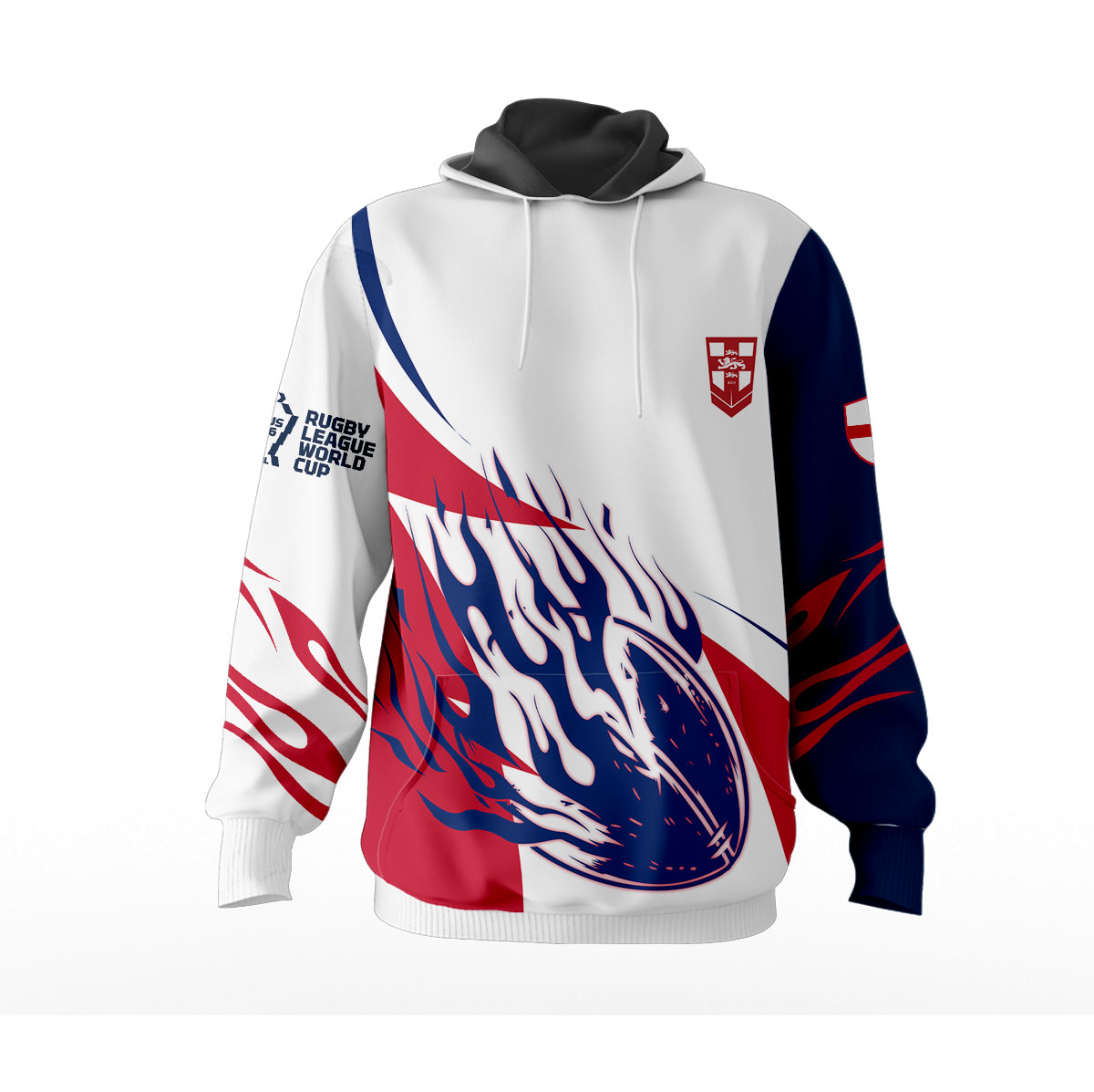 England Rugby League – 2026 World Cup Hoodie MUK114 - Image 2