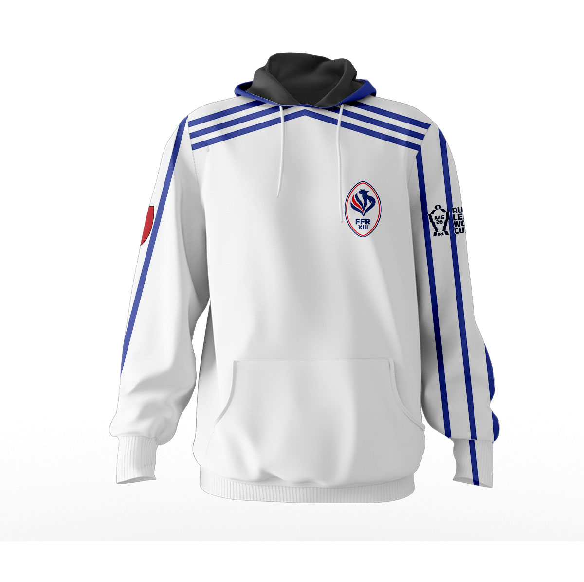 Sweat à capuche France Rugby à XIII - Coupe du Monde 2026 MFR102 – Image 2