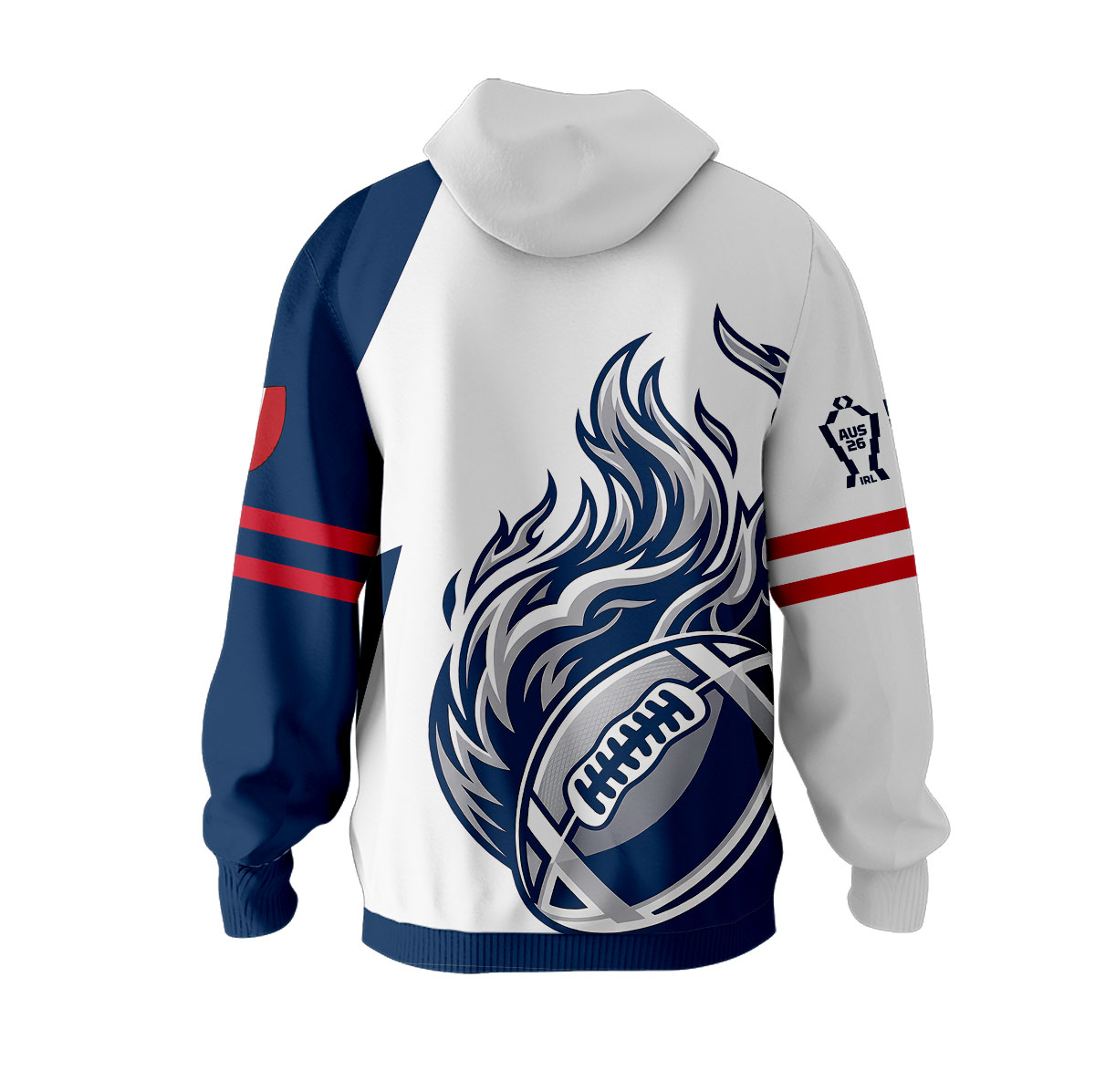 Sweat à capuche France Rugby à XIII - Coupe du Monde 2026 MFR111 – Image 3