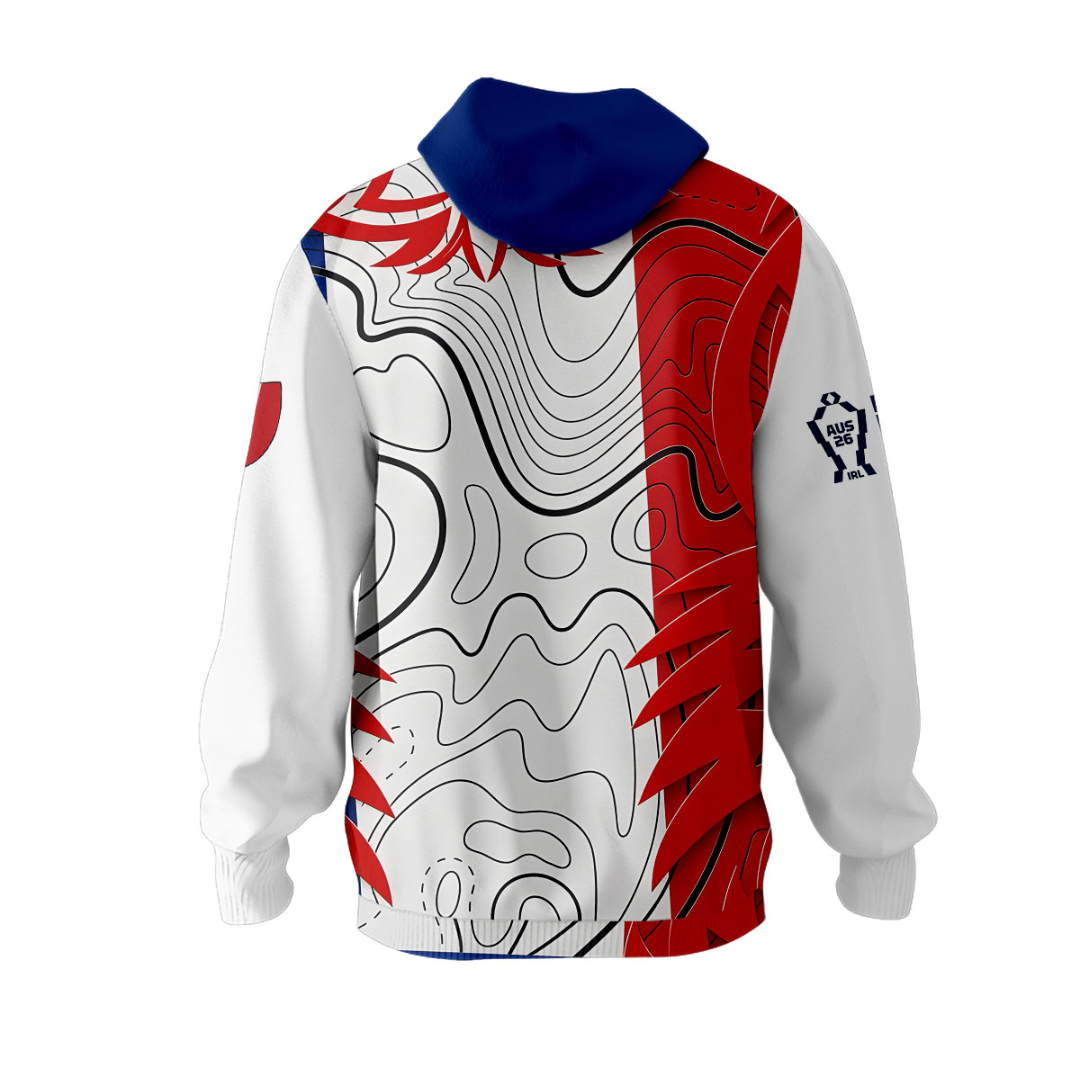 Sweat à capuche France Rugby à XIII - Coupe du Monde 2026 MFR113 – Image 3