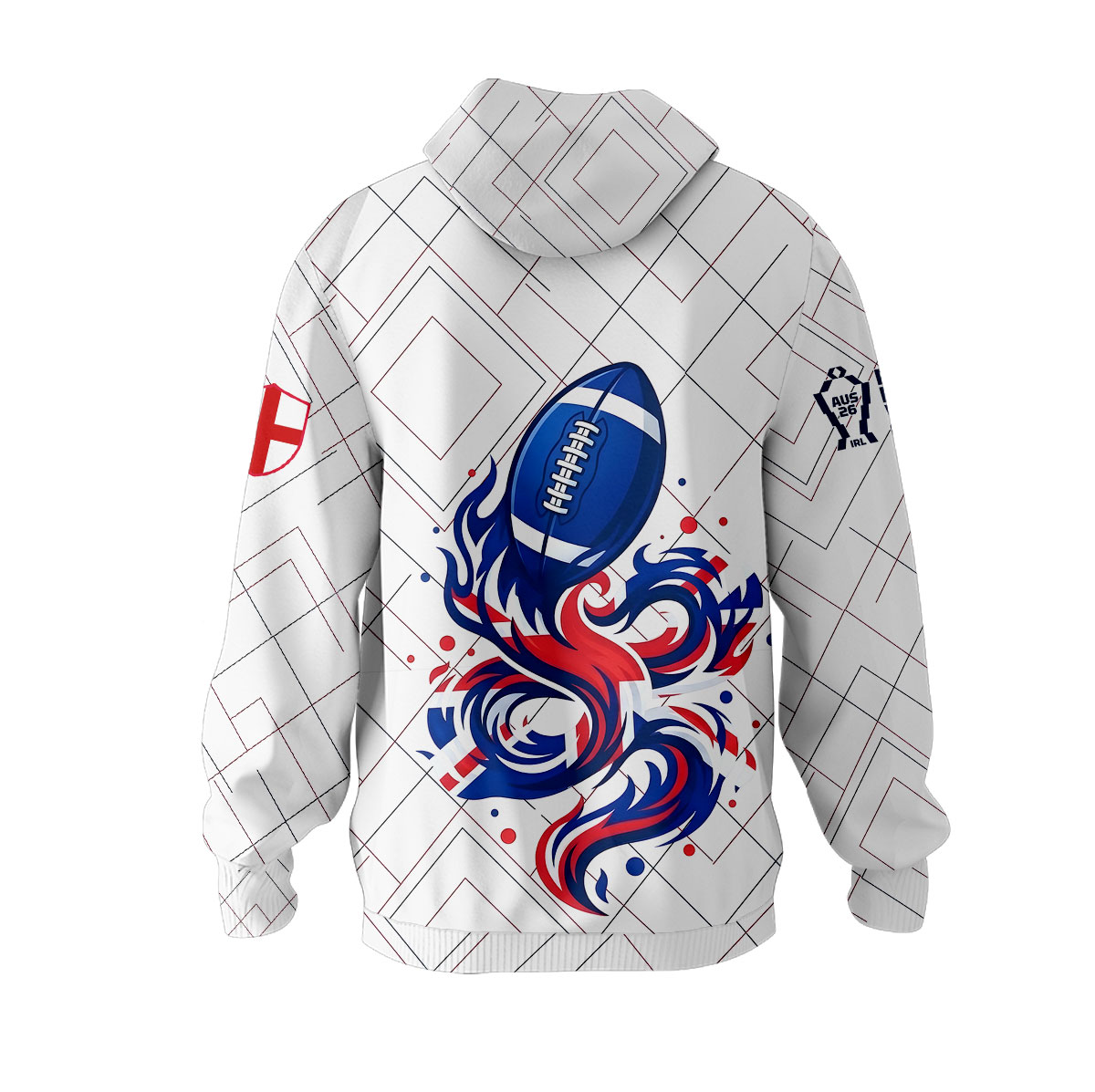 England Rugby League – 2026 World Cup Hoodie MUK112 - Image 3