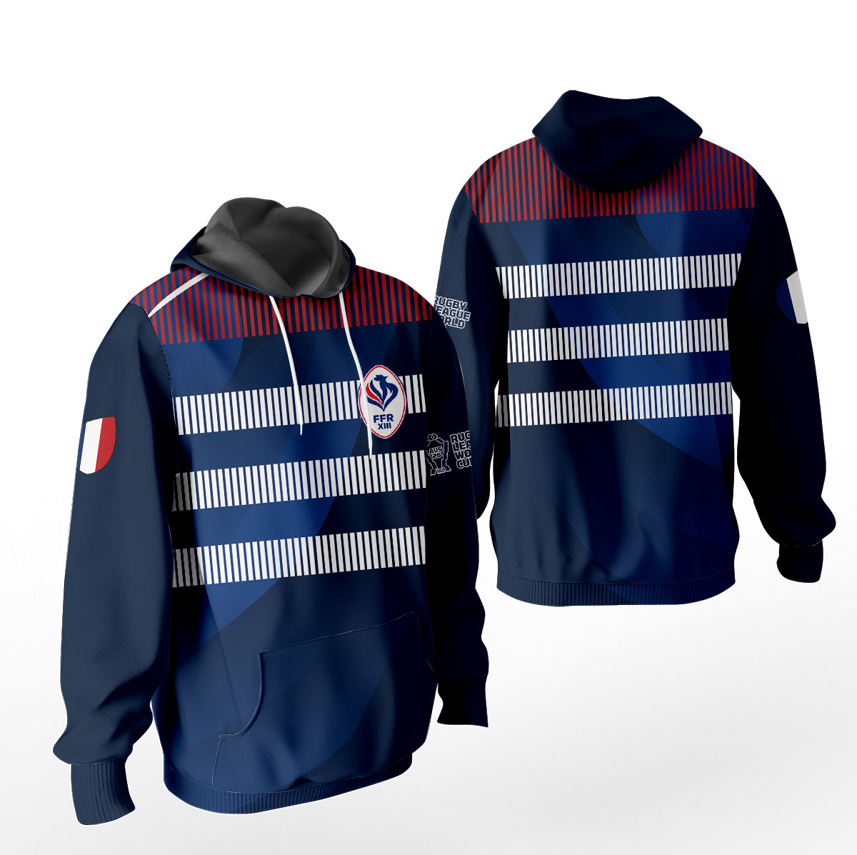 Sweat à capuche France Rugby à XIII - Coupe du Monde 2026 MFR106