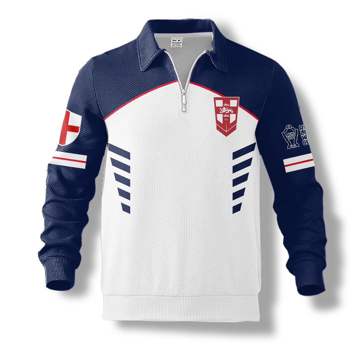 England Rugby League – 2026 World Cup 1/4-zip pullover MUK104 - Image 2