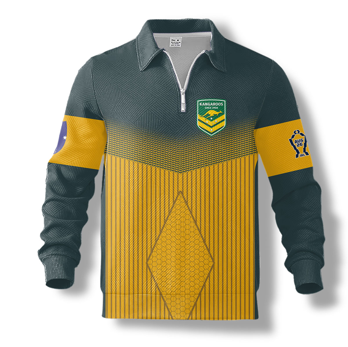 Australia Rugby League – 2026 World Cup 1/4-Zip Pullover MAU109 - Image 2