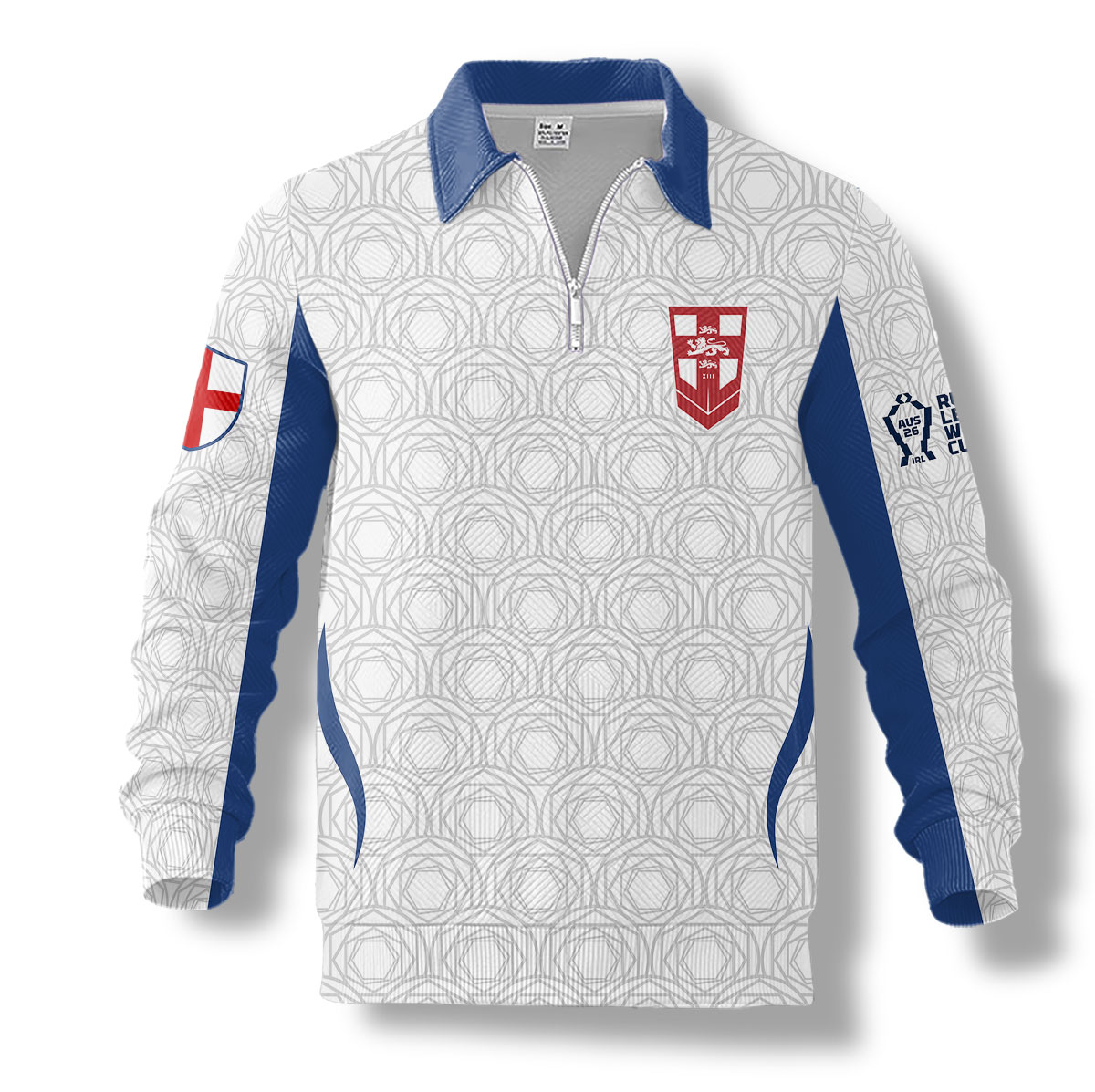 England Rugby League – 2026 World Cup 1/4-zip pullover MUK106 - Image 2