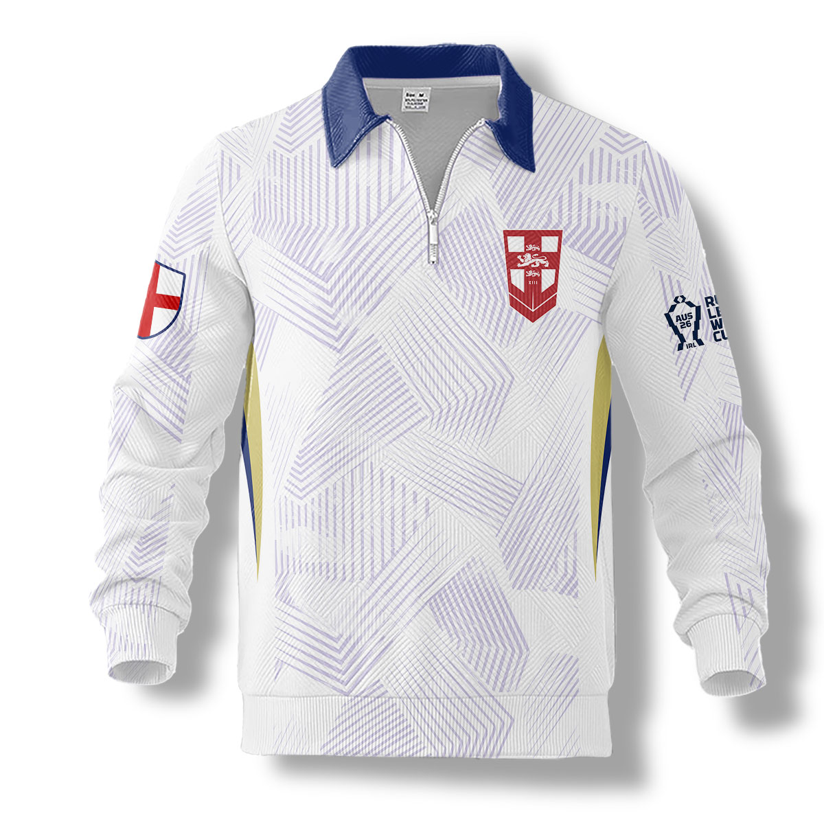 England Rugby League – 2026 World Cup 1/4-zip pullover MUK108 - Image 2