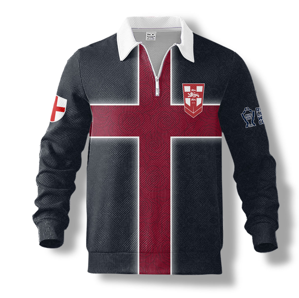 England Rugby League – 2026 World Cup 1/4-zip pullover MUK109 - Image 2