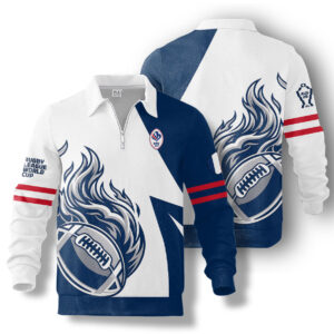 Pull 1/4 zippé France Rugby à XIII - Coupe du Monde 2026 MFR111