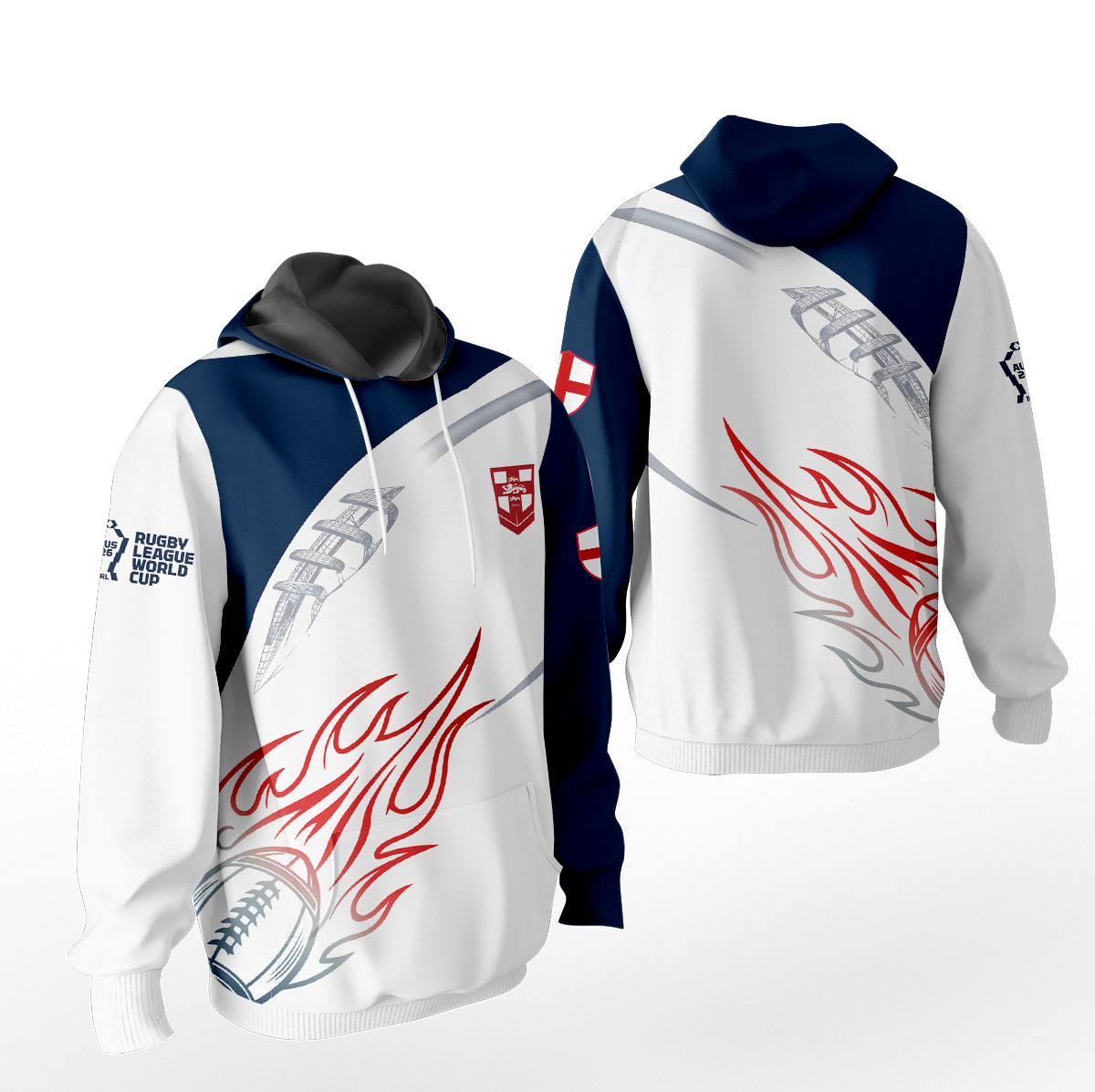 England Rugby League – 2026 World Cup Hoodie MUK115
