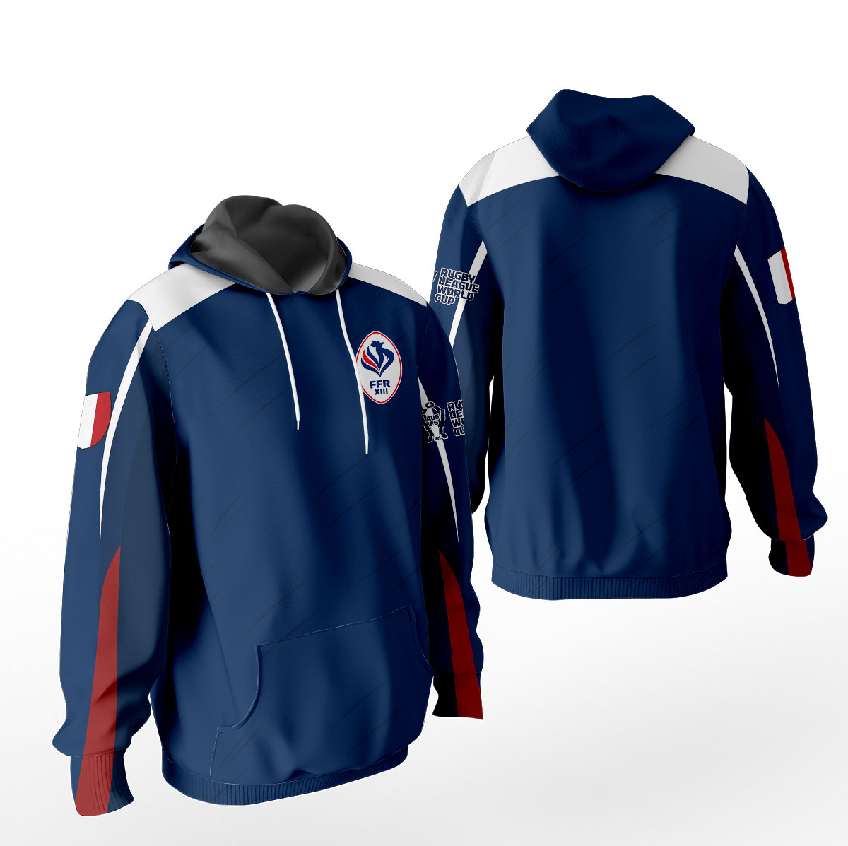 Sweat à capuche France Rugby à XIII - Coupe du Monde 2026 MFR101