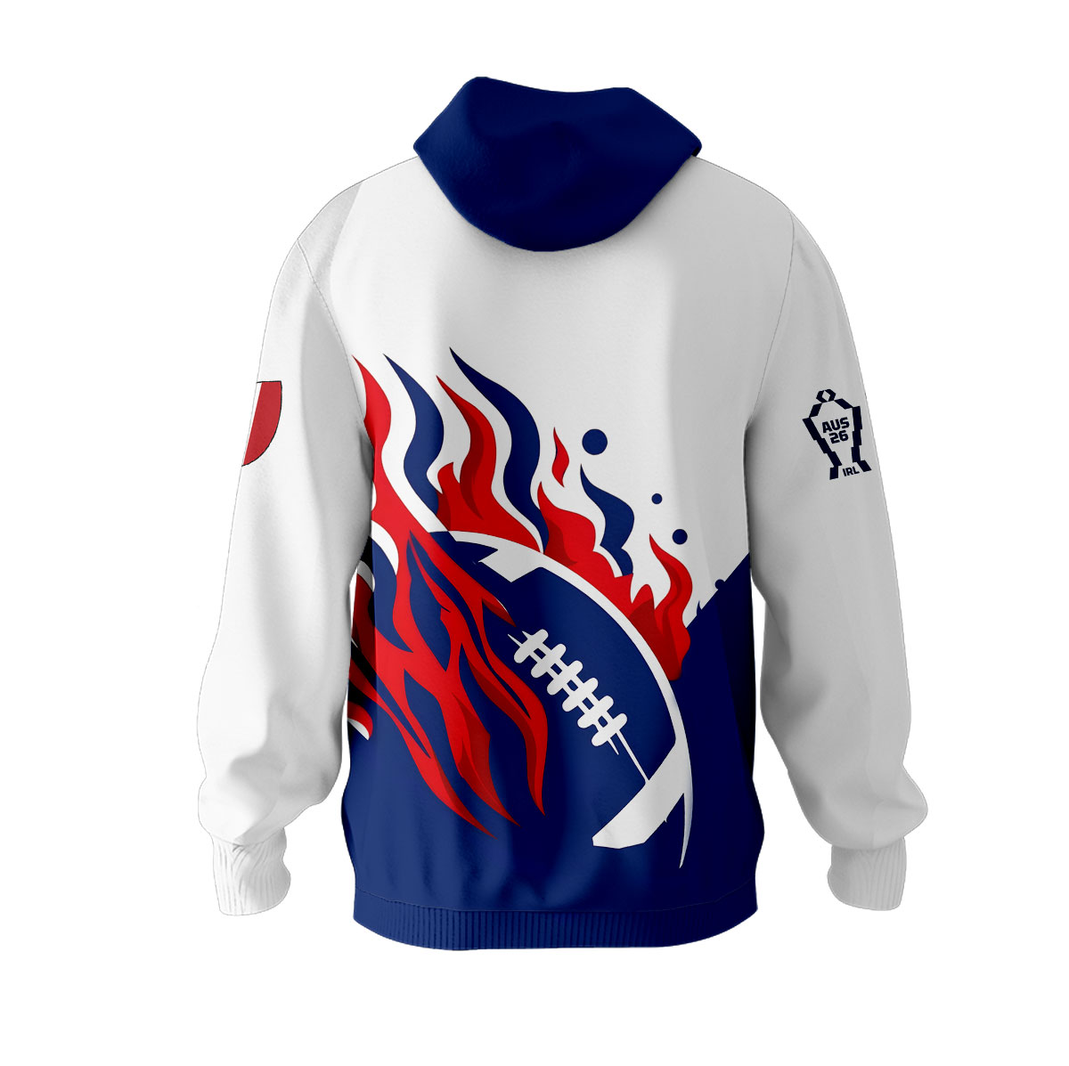 Sweat à capuche France Rugby à XIII - Coupe du Monde 2026 MFR112 – Image 3