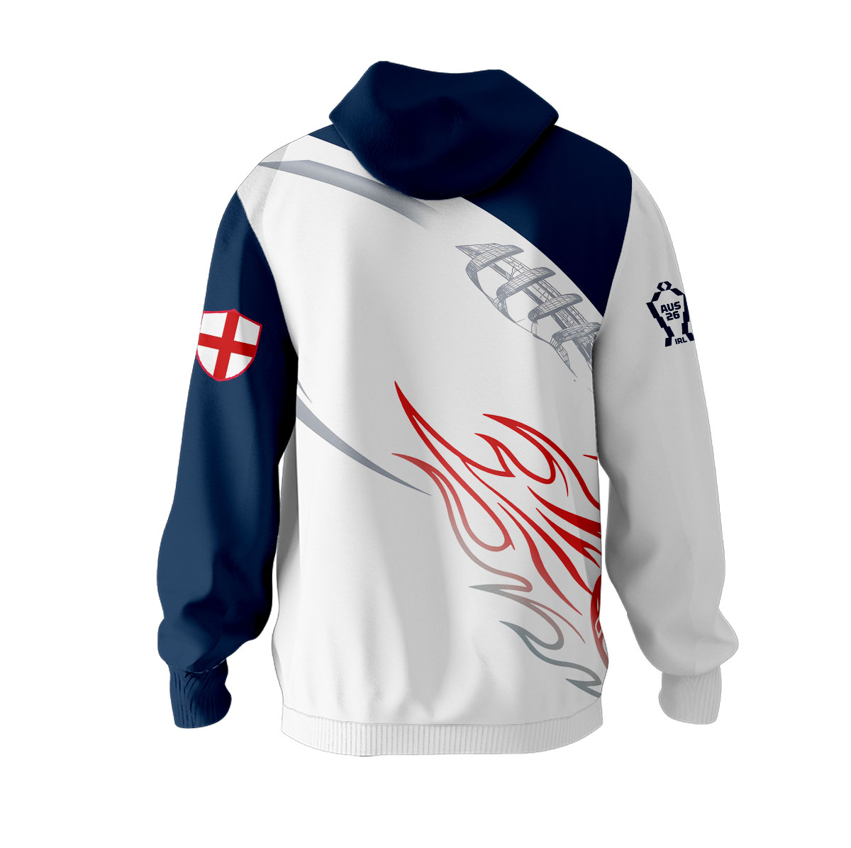 England Rugby League – 2026 World Cup Hoodie MUK115 - Image 3