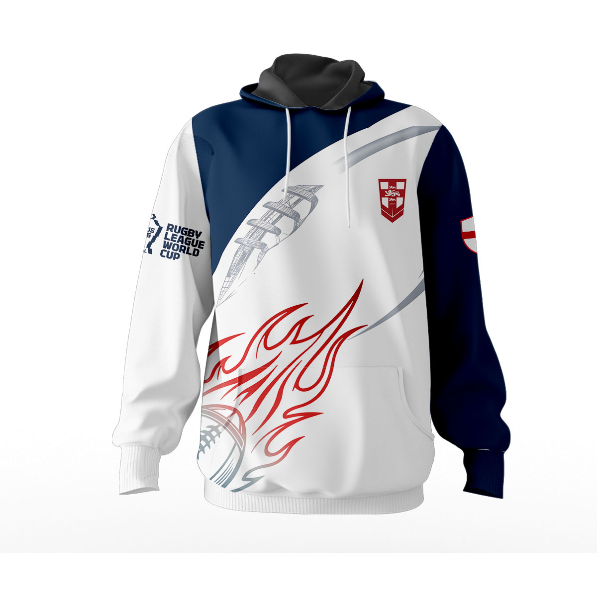 England Rugby League – 2026 World Cup Hoodie MUK115 - Image 2