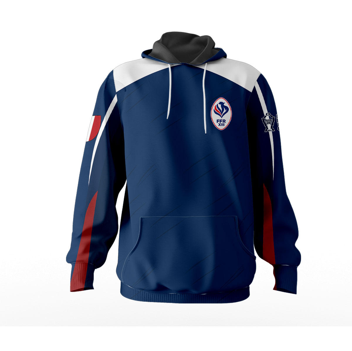 Sweat à capuche France Rugby à XIII - Coupe du Monde 2026 MFR101 – Image 2