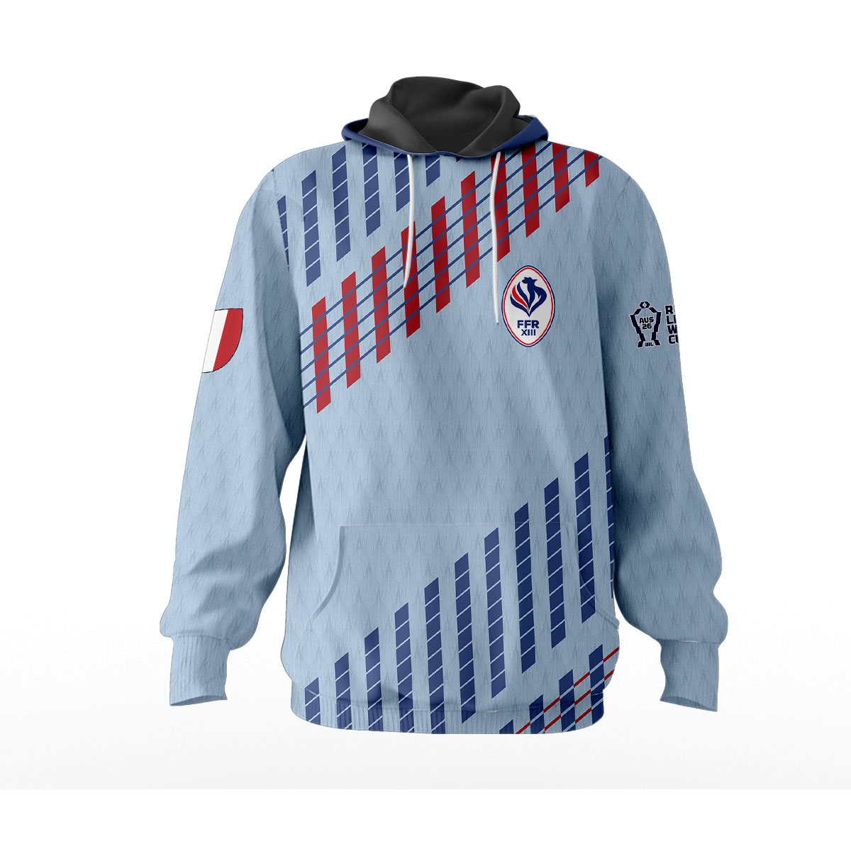 Sweat à capuche France Rugby à XIII - Coupe du Monde 2026 MFR103 – Image 2