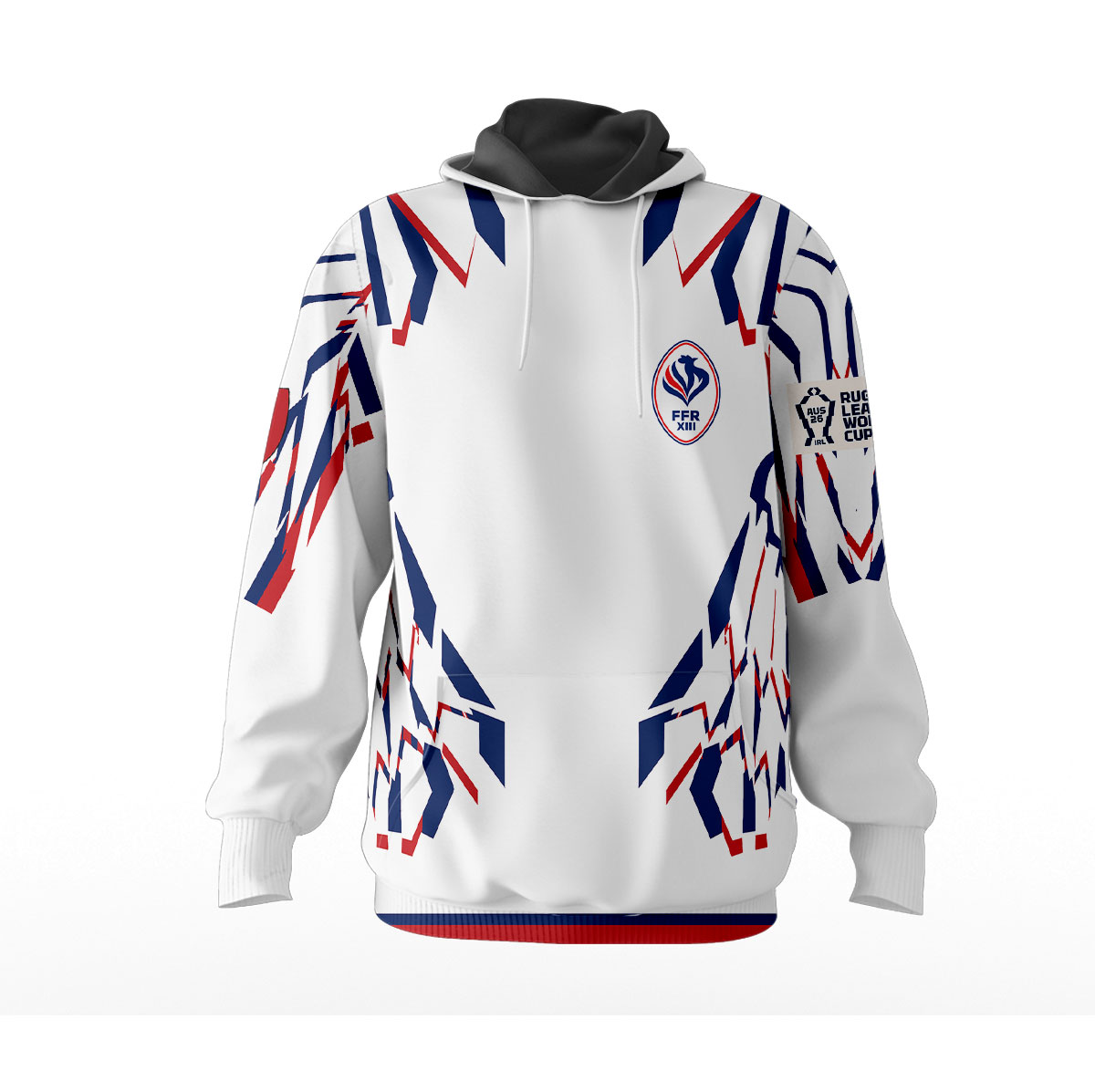 Sweat à capuche France Rugby à XIII - Coupe du Monde 2026 MFR105 – Image 2
