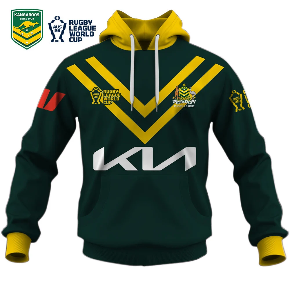 Australia Rugby League – 2026 World Cup Custom Name & Number Apparel MAU111